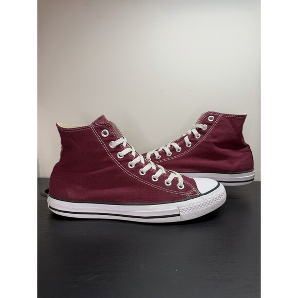 Converse CTAS Hi Top Sneakers Maroon Mens 8 / Wo 10 | M9613 Skater ShoesY2K - Picture 2 of 16